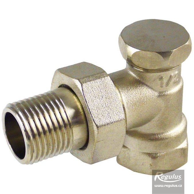 Radiátorové šroubení rohové, vnitřní závit 1/2'' F