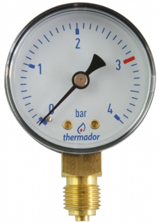 Tlakoměr 4 bar, G 1/4“ dolní, d= 50 mm