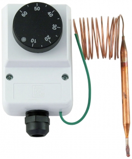 Termostat provozní zakrytovaný 0-60°C, kapilára 1,5 m, IP40