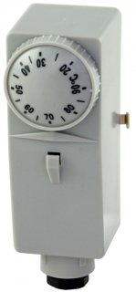 Termostat provozní zakrytovaný příložný 10-90°C + teplovodivá pasta