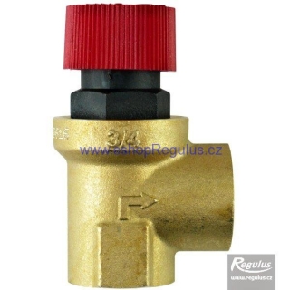 Pojistný ventil G 3/4“ F/F, 6 bar