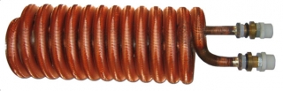Trubkový výměník - topný had 0,60 m2, 3/4“, průměr hadu 145 x délka 410 mm