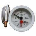 Termomanometr 0-120°C, 4 bar, kapilára 1 m, d=57,5 mm, bílý