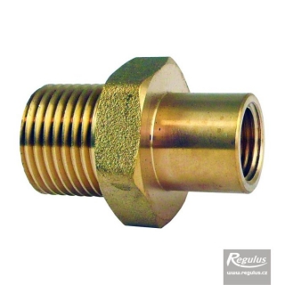 Redukce 1/2"M x 1/4" F pro instalaci tlakoměru do 1/2" návarků nádrží, zásobníků